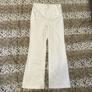 Rare Charlie B Flare Jeans With Decorative Buttons Size 6 (30x29) 90's Retro